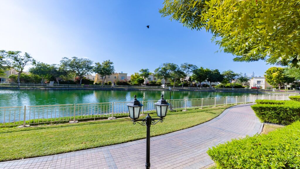 Emirates Living neighbourhood lake